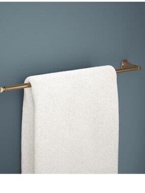 ✨ Delta Lorna 18 in. Wall Mounted Towel Bar Bath Champagne Bronze